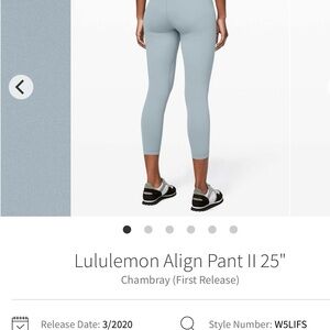 Lululemon align leggings 25”